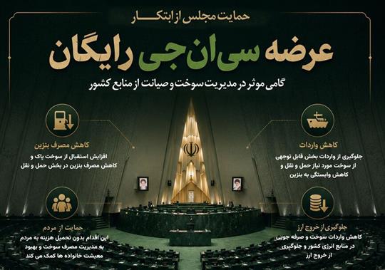 حمایت مجلس از عرضه سی‌ان‌جی رایگان