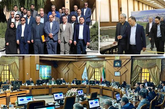 حضور راهبردی هیئت پالایشگاه نفت تهران و ارزیابی پیشرفت‌ها